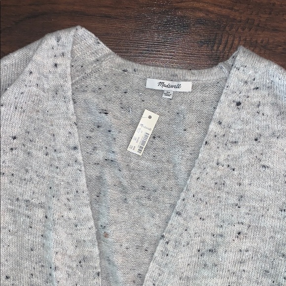 NWT Madewell Gray Long Open Cardigan Sweater XS - Picture 3 of 3